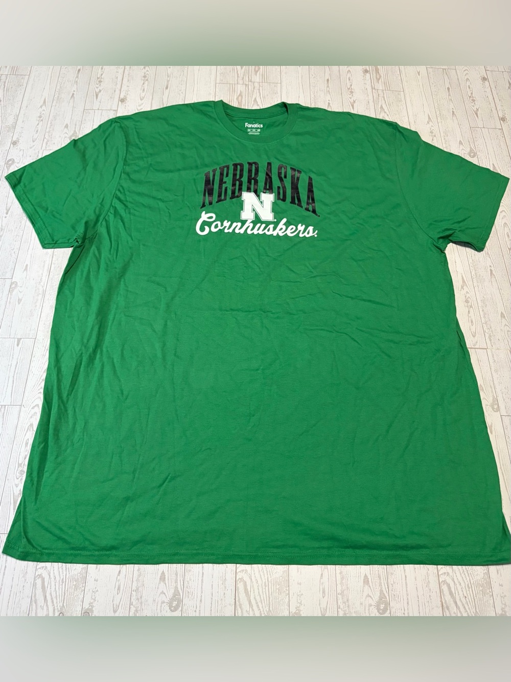 4XL Fanatics Green Nebraska Cornhuskers Graphic Tee (NEW WITHOUT TAGS)